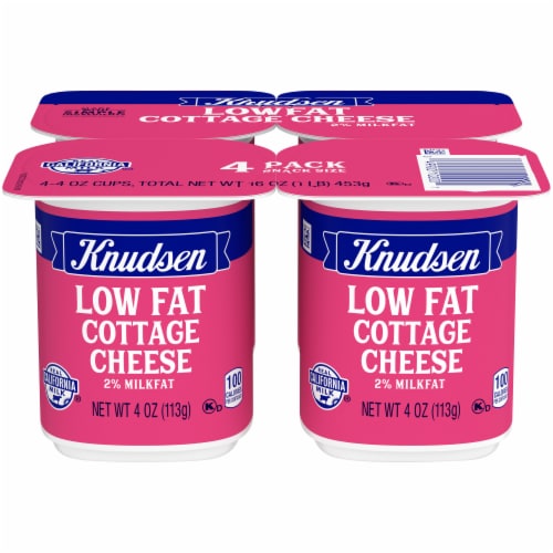Knudsen On the Go Low Fat Cottage Cheese Snack Pack Perspective: front
