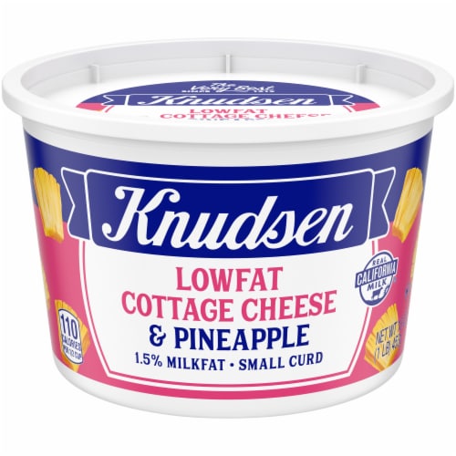 Knudsen Lowfat Small Curd Pineapple & Cottage Cheese Perspective: front