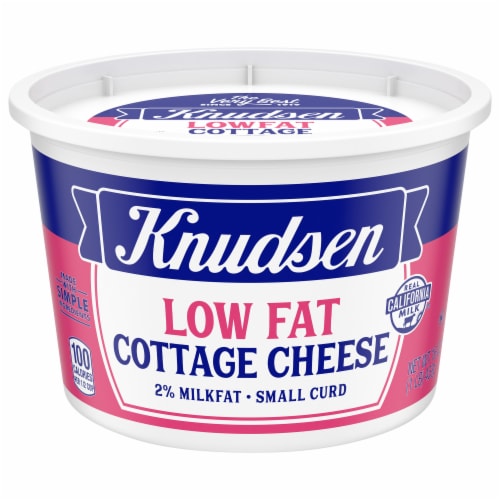 Knudsen Small Curd Low Fat Cottage Cheese Perspective: front