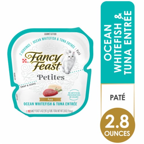 Fancy Feast® Petites Ocean Whitefish & Tuna Entree Pate Gourmet Wet Cat Food Perspective: front