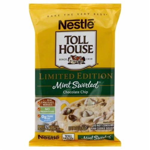 Nestle Mint Swirl Cookie Dough Perspective: front
