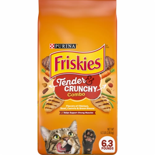 Friskies Tender & Crunchy Combo Dry Cat Food Perspective: front