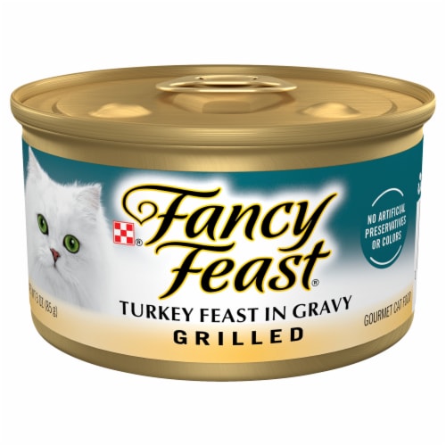Purina® Fancy Feast® Grilled Turkey Feast In Gravy Wet Cat Food Perspective: front