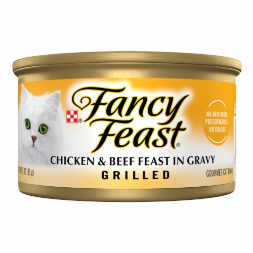 Fancy Feast® Grilled Chicken & Beef Feast in Gravy Wet Cat Food, 3 oz -  Kroger