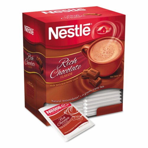 Nestlé® Hot Cocoa Mix, Rich Chocolate, .71oz, 50/box 12098978 Perspective: front