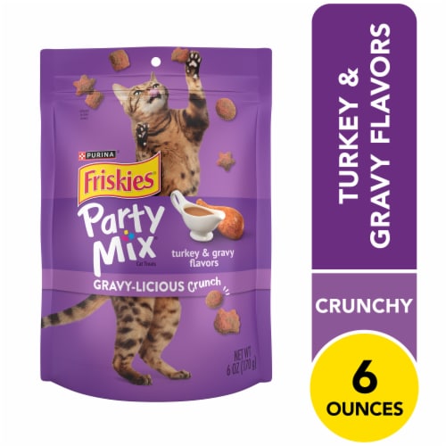 Friskies® Party Mix® Turkey & Gravy Flavored Gravylicious Crunch Cat Treats