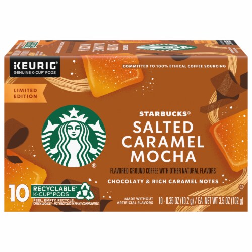 Starbucks® Salted Caramel Mocha Flavored K-Cup® Coffee Pods Perspective: front