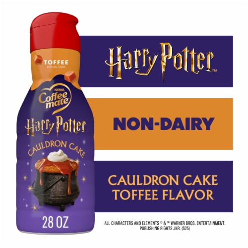 Coffee mate Harry Potter Cauldron Cake Toffee Flavored Creamer Liquid Coffee Creamer Perspective: front
