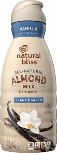 Coffee Mate Natural Bliss Vanilla Almond Milk Non Dairy Coffee Creamer Perspective: front