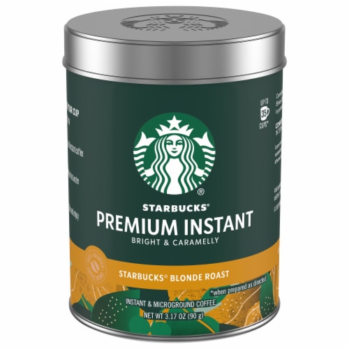 Starbucks® Premium Blonde Roast Instant Coffee Perspective: front