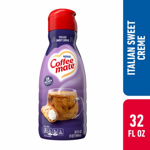 Nestle Coffee mate Italian Sweet Creme Liquid Coffee Creamer Perspective: front