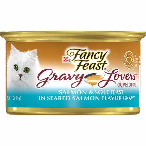 Purina Fancy Feast Gravy Lovers Salmon and Sole Feast Wet Cat Food 3 oz Harris Teeter