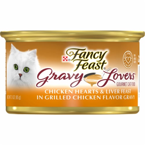 Fancy Feast Gravy Lovers Chicken Hearts & Liver Feast Wet Cat Food Perspective: front