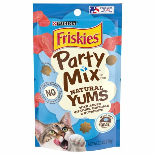 Friskies Party Mix Natural Yums with Real Tuna Cat Treats