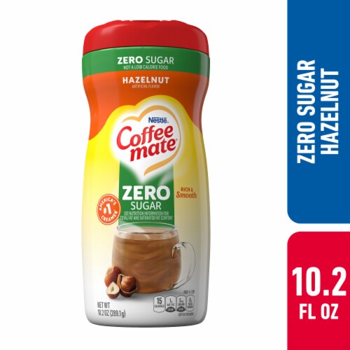 Nestle Coffee Mate Sugar Free Hazelnut Powder Coffee Creamer Perspective: front