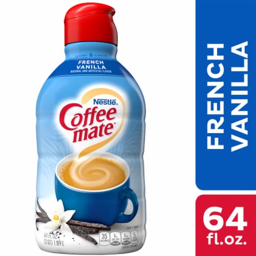 Nestle Coffee mate French Vanilla Liquid Coffee Creamer Perspective: front