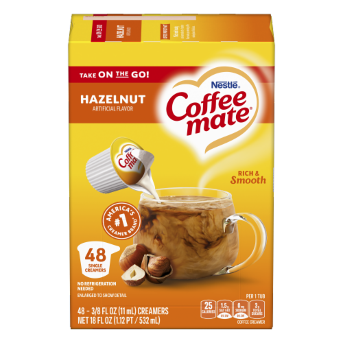 Nestle® Coffee Mate® Hazelnut Rich & Smooth Creamer Tubs Perspective: front