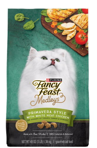 Purina® Fancy Feast® Medleys Primavera Style with White Meat Chicken Dry Cat Food Perspective: front
