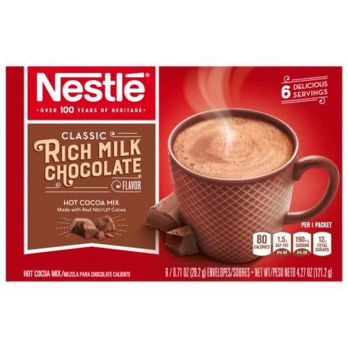 Nestlé® Rich Milk Chocolate Hot Chocolate Cocoa Mix, 6 ct - Dillons ...