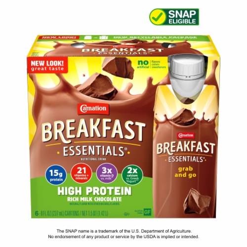 Carnation Breakfast Essentials High Protein Nutritional Breakfast Drink Milk Chocolate