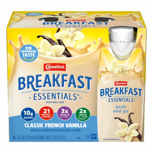 Carnation Breakfast Essentials Ready to Drink Nutritional Breakfast Drink Classic French Vanilla