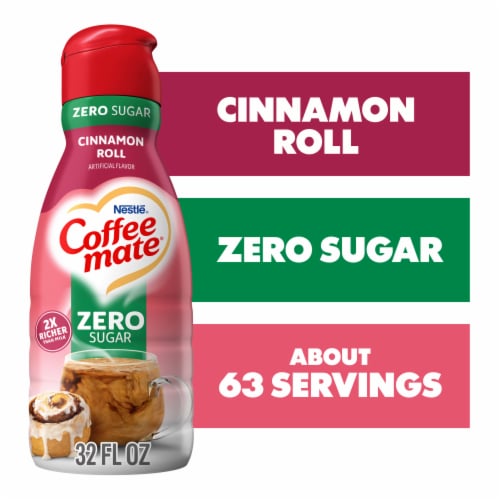 Coffee mate Zero Sugar Cinnamon Roll Liquid Coffee Creamer