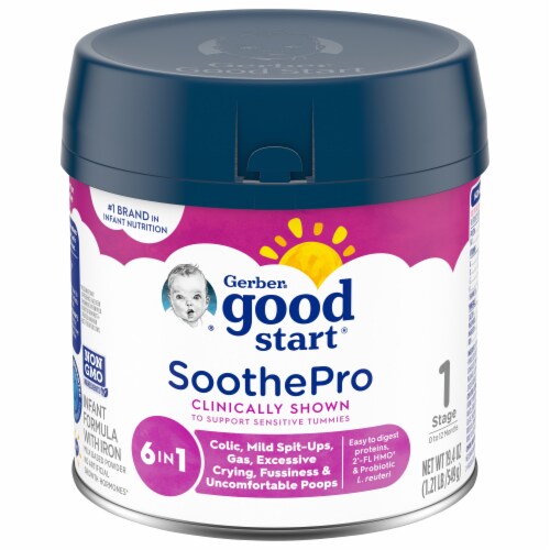 Gerber Good Start® SoothePro Sensitive with Iron Baby Formula Powder Perspective: front