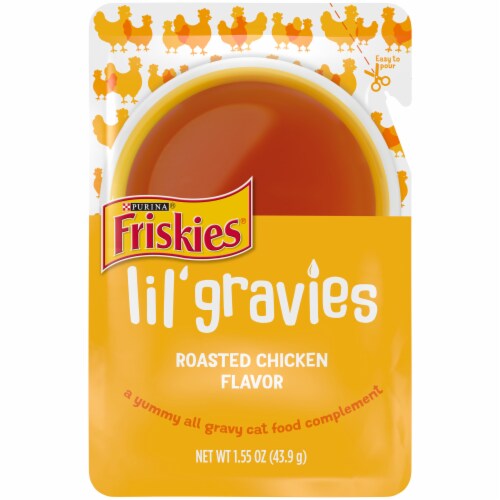 Purina Friskies Lil' Gravies Wet Cat Food Roasted Chicken Flavor Perspective: front