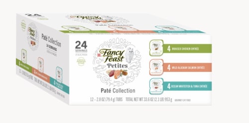 Purina Fancy Feast Petites Wet Cat Food Pate Variety Pack Perspective: front