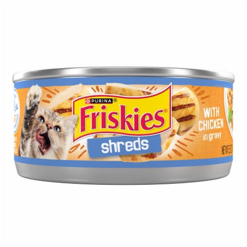 Purina® Friskies® Shreds with Chicken in Gravy Wet Cat Food Perspective: front