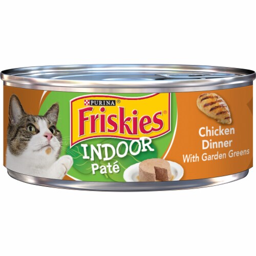 Friskies® Indoor Pate Chicken Dinner Wet Cat Food Perspective: front