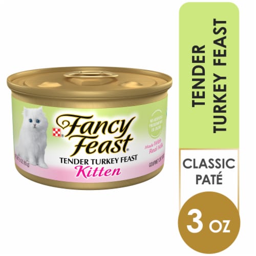 Fancy Feast Tender Turkey Feast Pate Wet Kitten Food