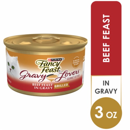 Fancy Feast Gravy Lovers Beef Feast in Roasted Beef Flavor Gravy Wet Cat Food Perspective: front