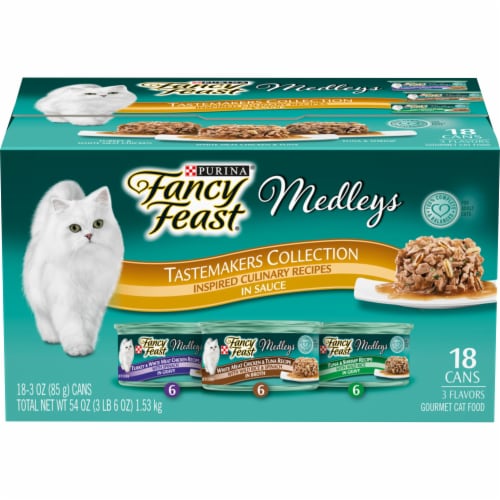 Fancy Feast Medleys Tastemakers Collection Wet Cat Food Variety Pack 18 ct 3 oz Mariano s