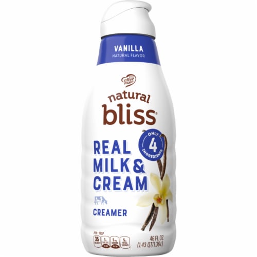 Coffee Mate Natural Bliss Vanilla Real Milk and Cream Coffee Creamer, 46 fl  oz - Foods Co.