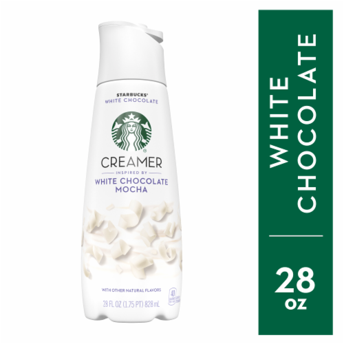 Starbucks® White Chocolate Liquid Coffee Creamer Perspective: front