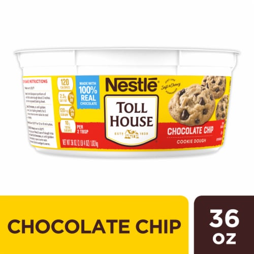 Nestle® Toll House Chocolate Chip Cookie Dough Perspective: front