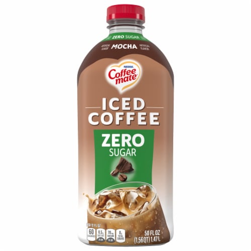Coffee Mate® Zero Sugar Mocha Iced Coffee Bottle Perspective: front