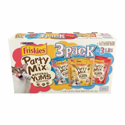 Purina Friskies Party Mix Natural Yums Cat Treats With Real Meat 48 Ounce 1 unit Ralphs