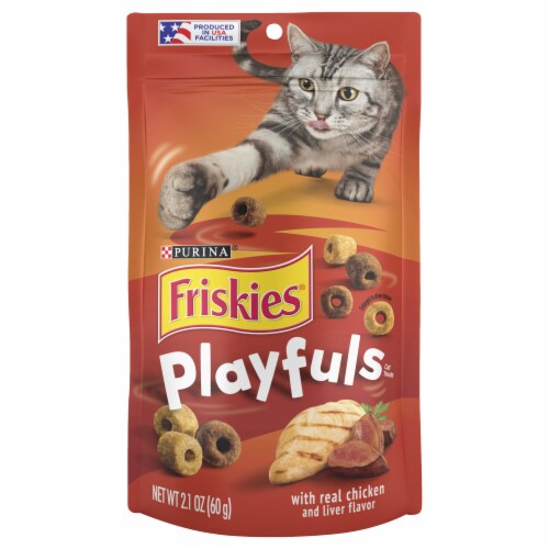 Purina® Friskies® Playfuls Chicken & Liver Flavored Cat Treats Perspective: front