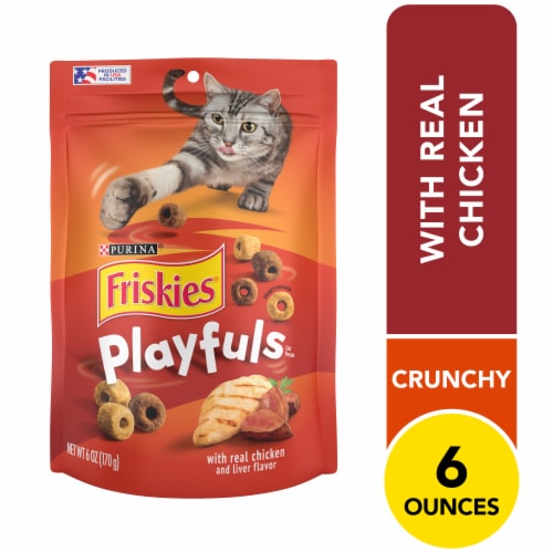 Purina Friskies Playfuls Cat Treats Chicken & Liver Flavor Perspective: front
