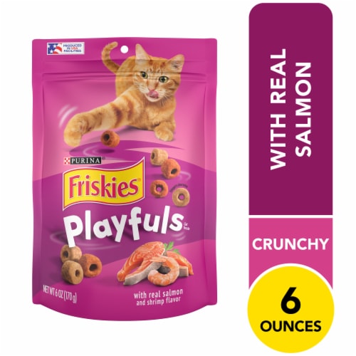 Purina Friskies Playfuls Cat Treats Salmon & Shrimp Flavor Perspective: front