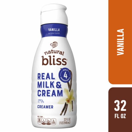 Coffee Mate Natural Bliss Vanilla Real Milk and Cream Coffee Creamer, 32 fl  oz - Baker's