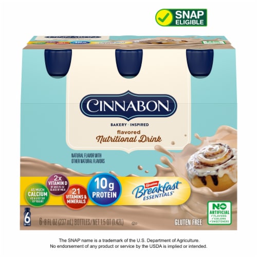 Carnation Breakfast Essentials® Cinnabon® Nutritional Drink Perspective: front
