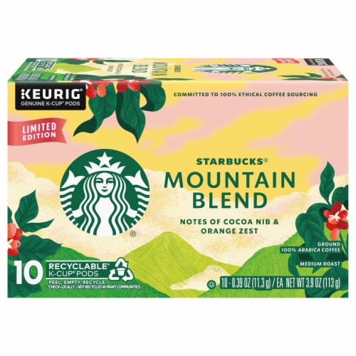 Starbucks® Mountain Blend Ground Coffee K-Cup Pods Perspective: front
