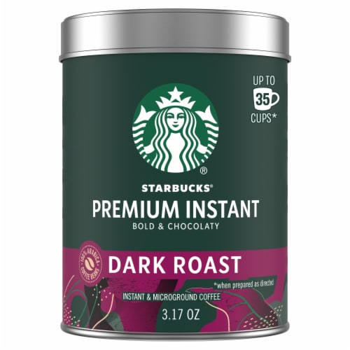 Starbucks Dark Roast Premium Instant Coffee Perspective: front