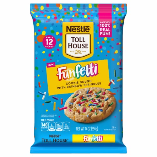 Nestle Toll House Funfetti Cookie Dough Pack Perspective: front