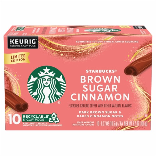 STARBUCKS Brown Sugar Cinnamon Ground Coffee K Cup Pods 10 ct King Soopers