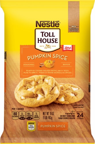 Nestle Toll House Pumpkin Spice Cookie Dough Perspective: front
