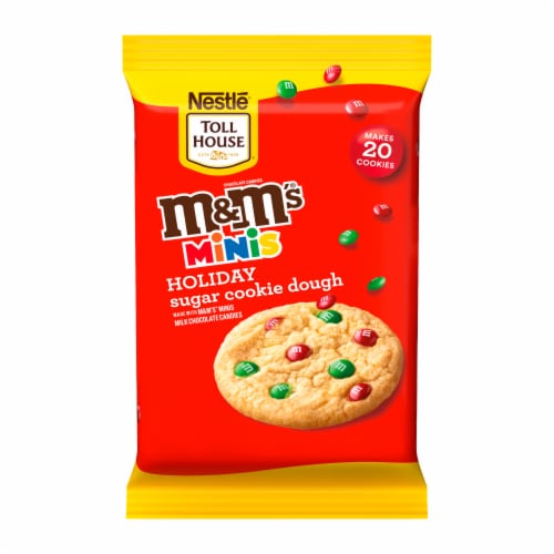 Nestle® Toll House® M&M'S® Minis Holiday Refrigerated Sugar Cookie Dough Perspective: front